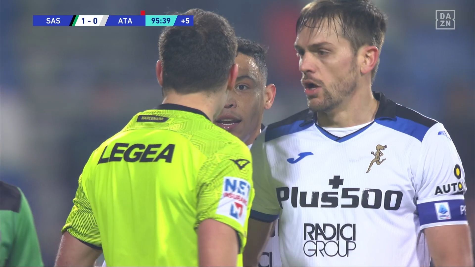 Muriel espulso Sassuolo Atalanta