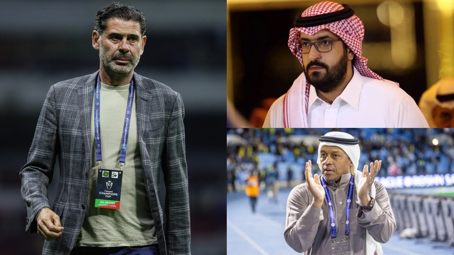 Fernando Hierro Saud Al Suwailm Majed Al Jamaan