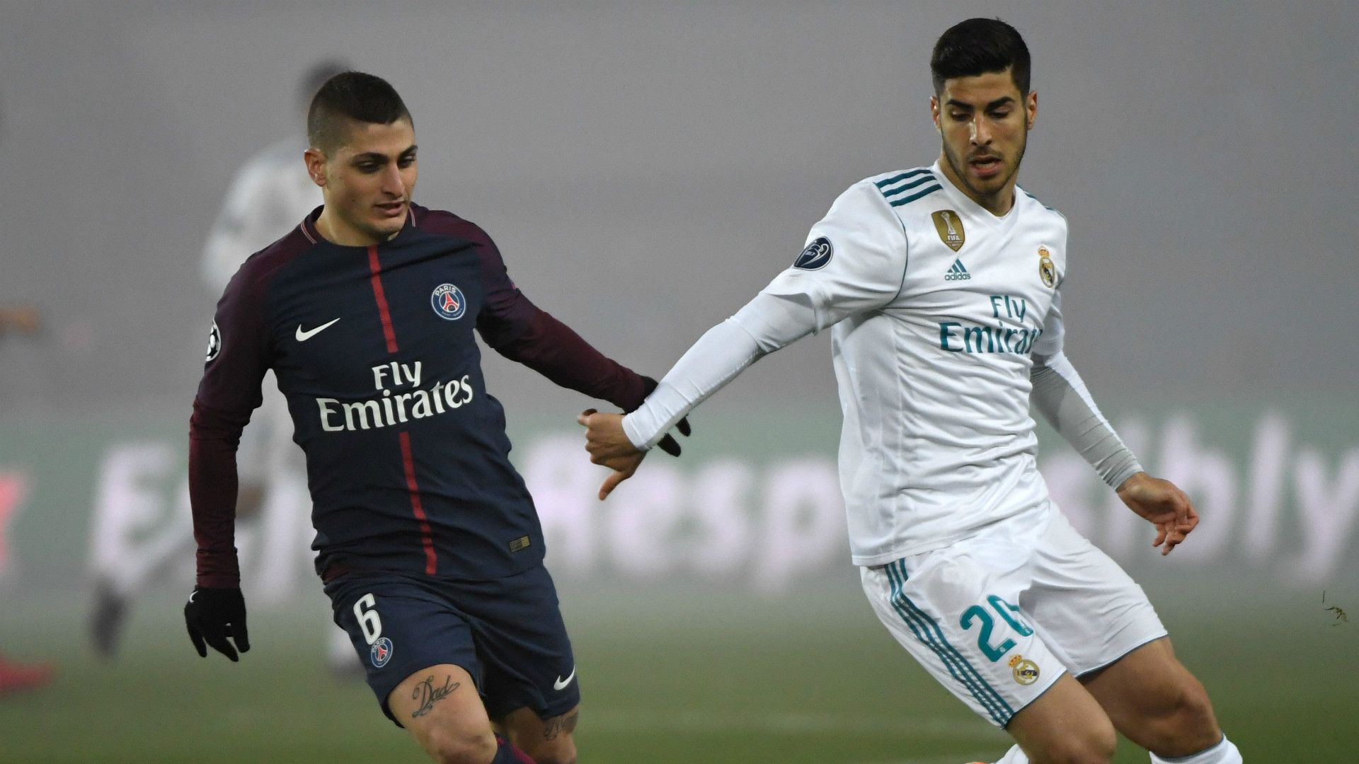 Marco Verratti Marco Asensio PSG Paris Saint-Germain Real Madrid