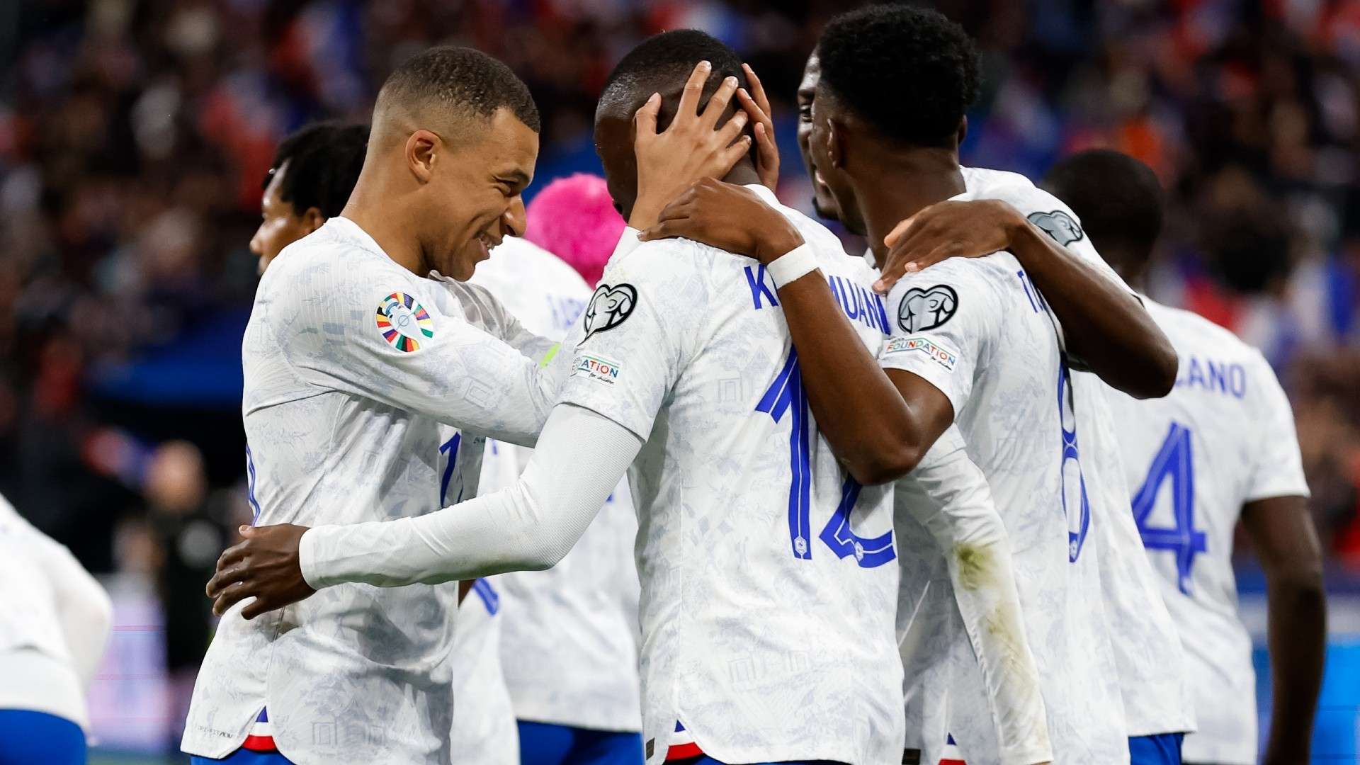 France celebrate vs Netherlands