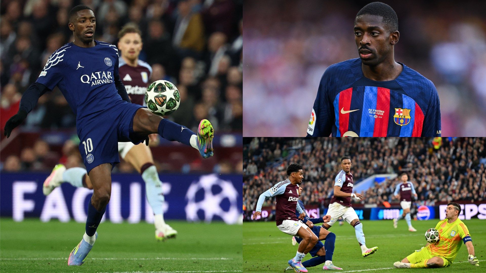 Emiliano Martinez Aston Villa Ousmane Dembele PSG UCL 2024-2025