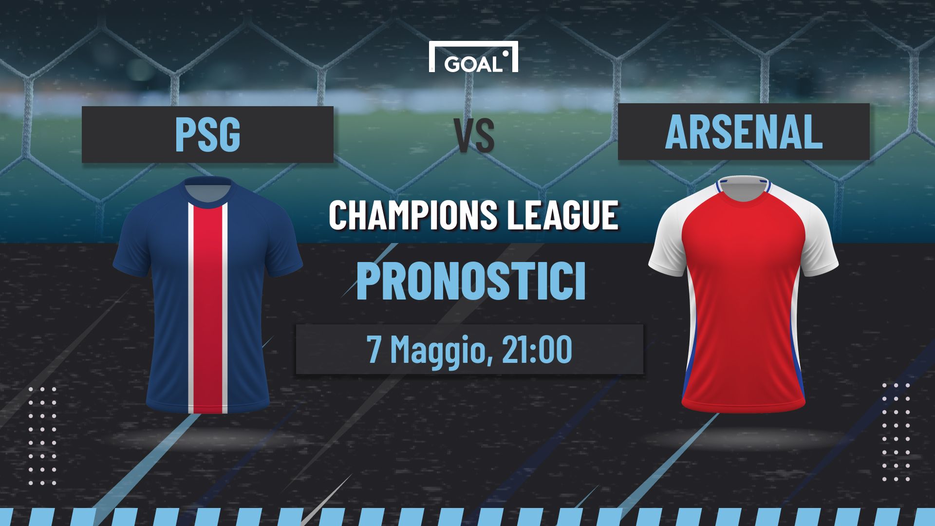 Pronostici PSG vs Arsenal