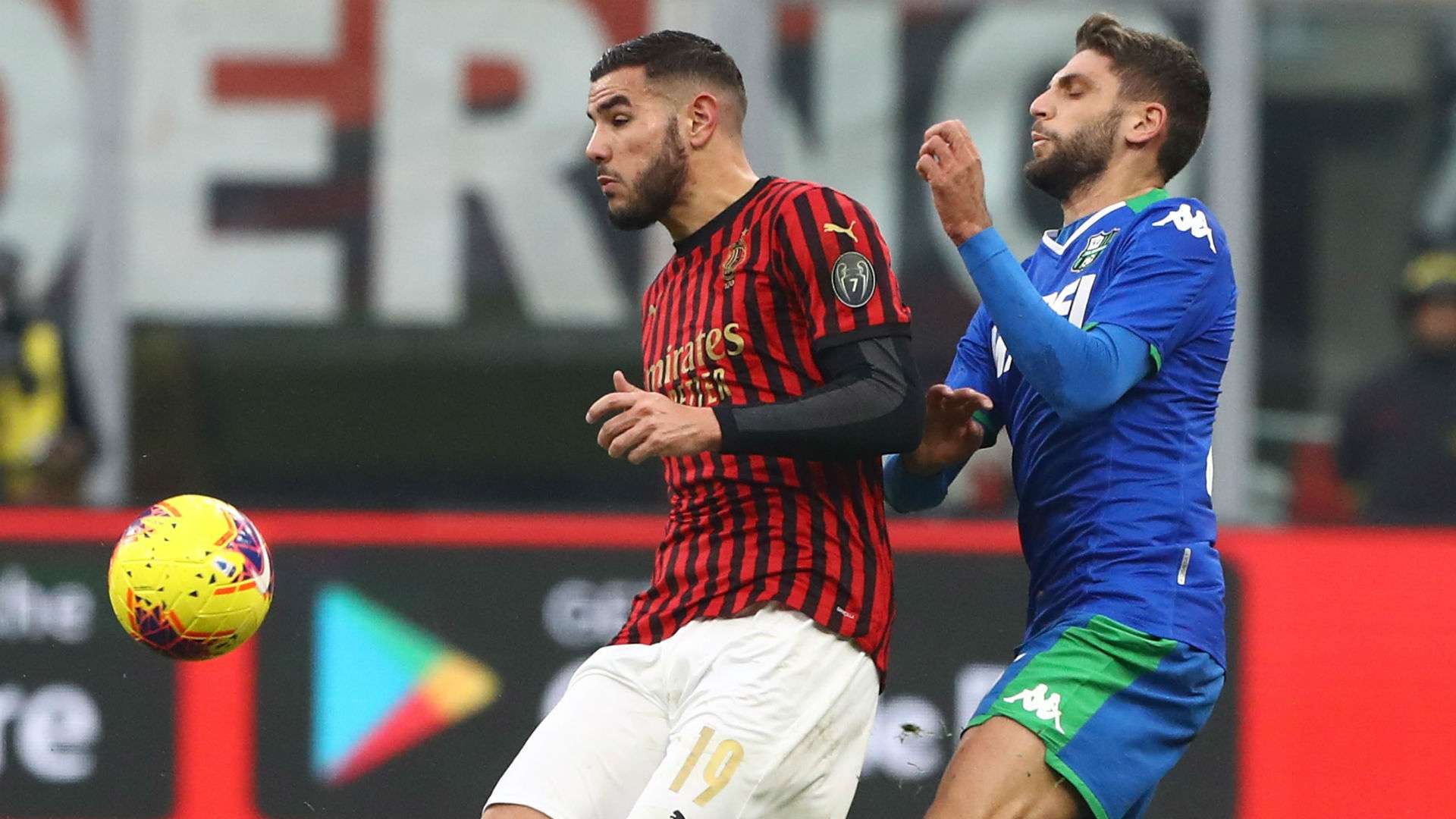Theo Hernandez Berardi Milan Sassuolo