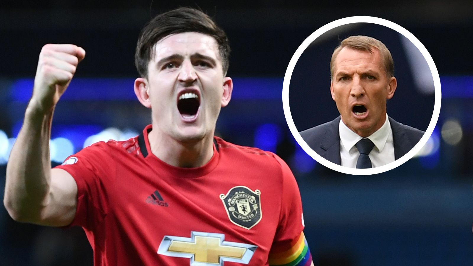 Harry Maguire, Brendan Rodgers, Man Utd, Leicester