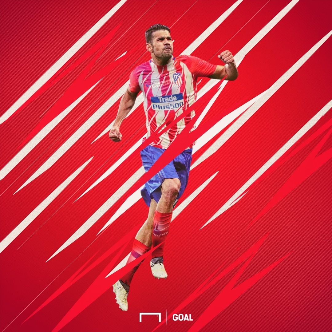 GFX Diego Costa Atletico Madrid Shirt Burst