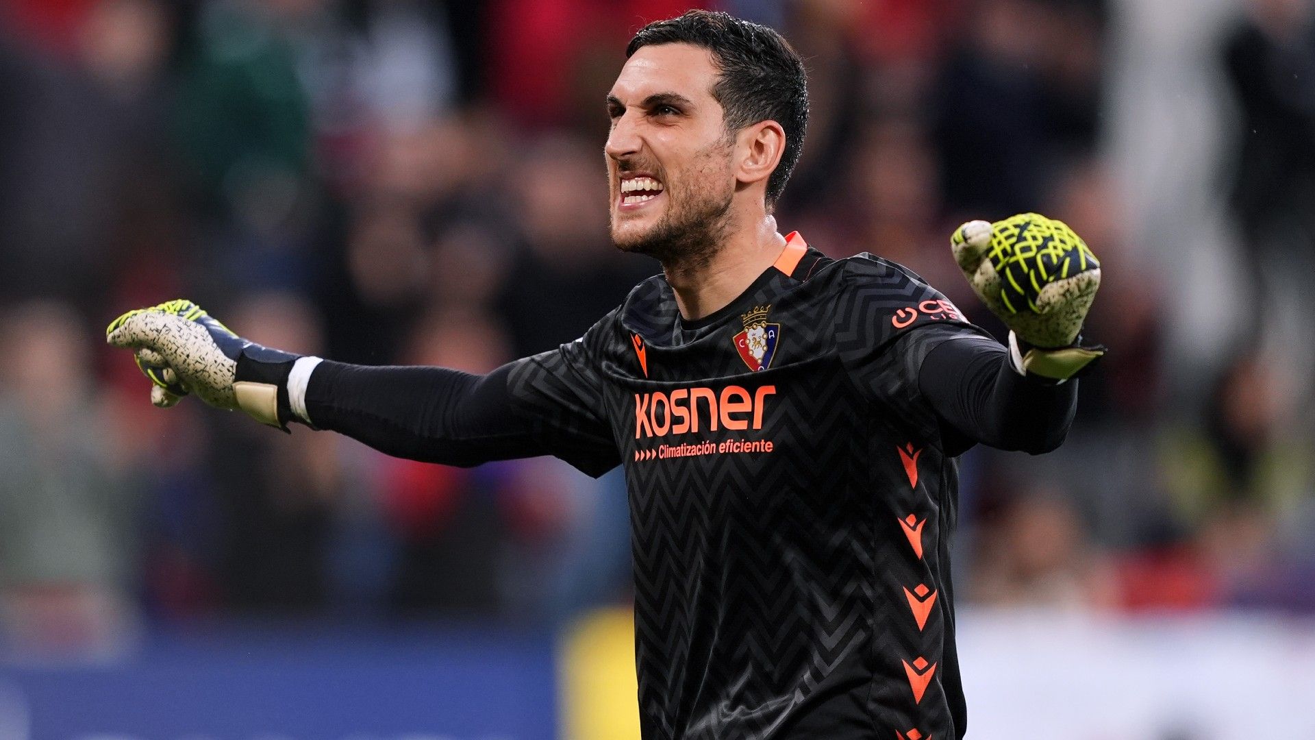 Sergio Herrera of CA Osasuna celebrates