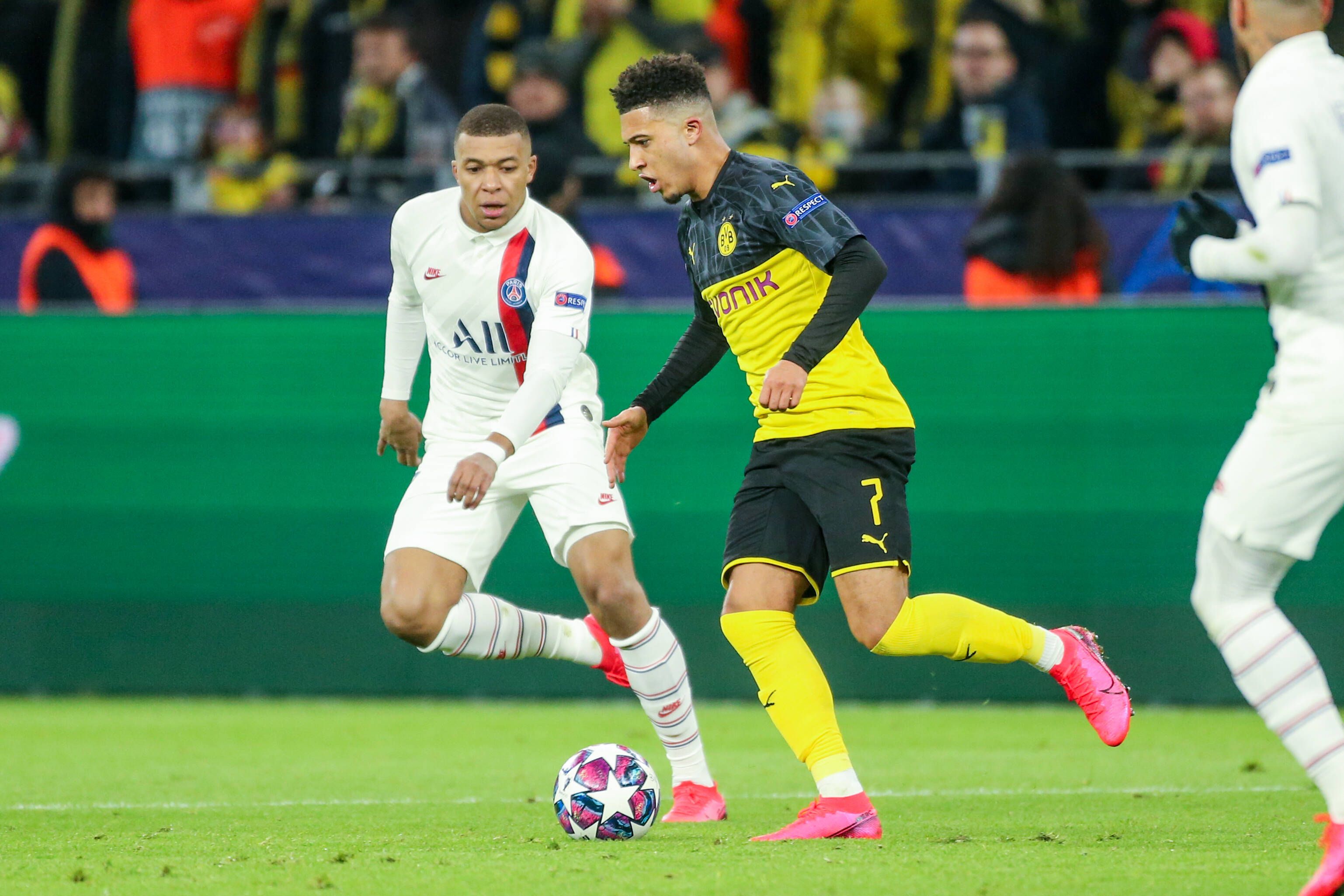 GER ONLY Kylian Mbappe Jadon Sancho PSG BVB