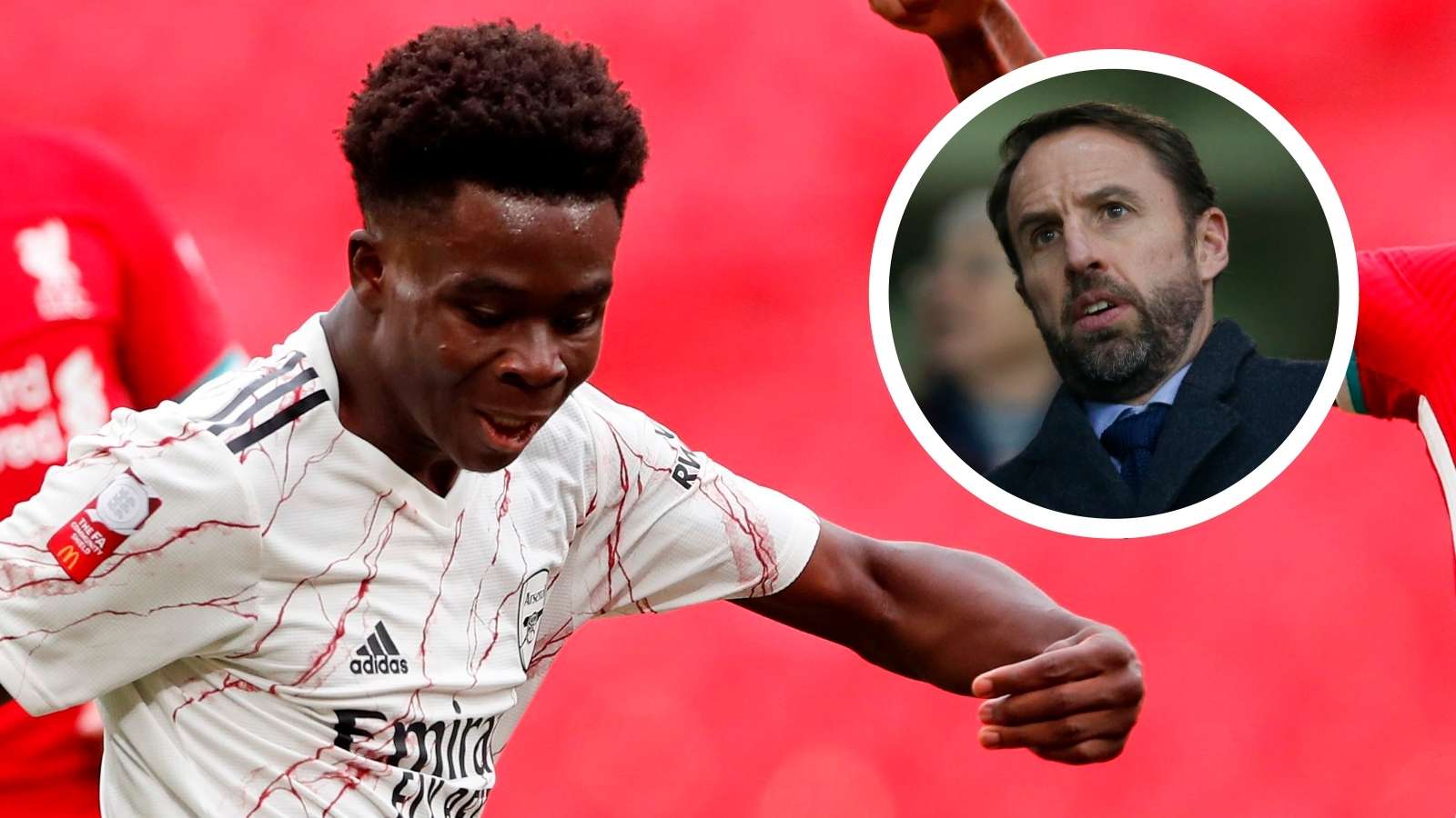 Bukayo Saka Gareth Southgate GFX