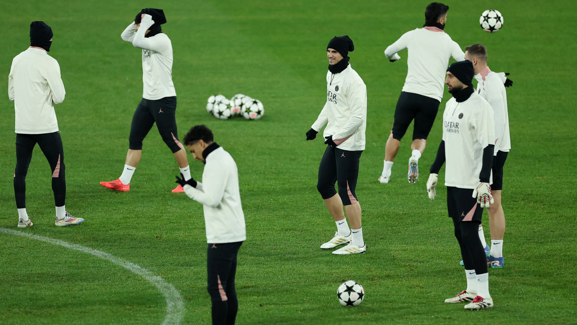 PSG training Champions League