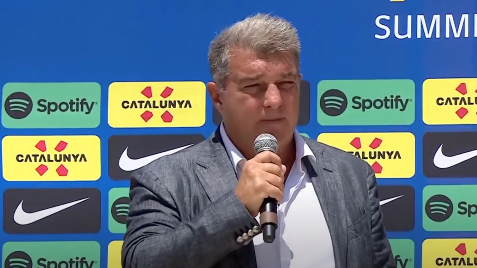 Joan Laporta, presidente del FC Barcelona