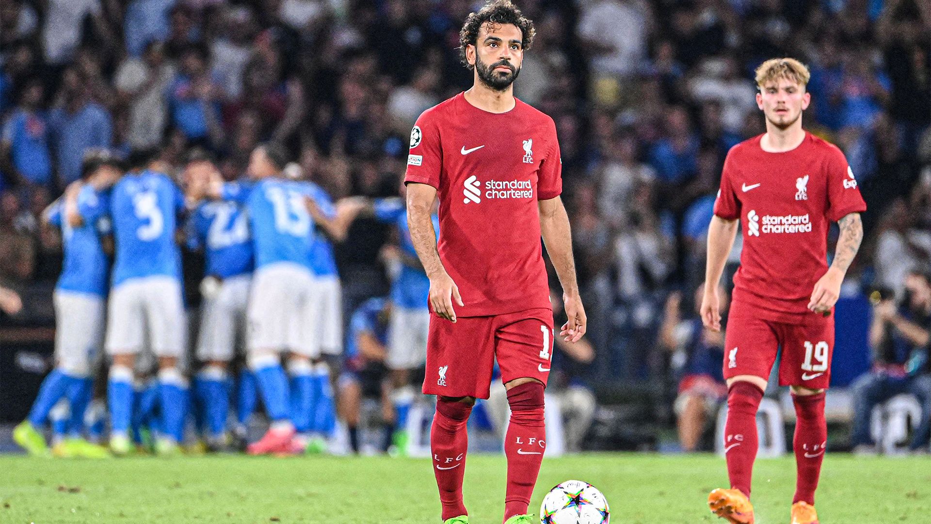 Liverpool Mohamed Salah Harvey Elliott Napoli 2022-23