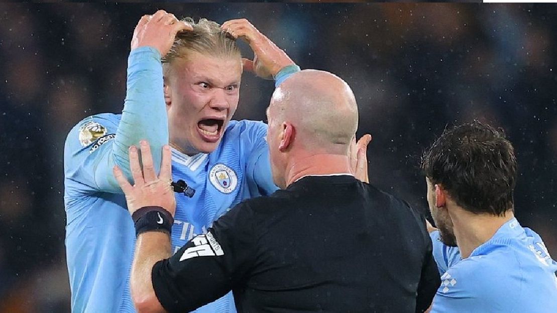 Erling Haaland angry