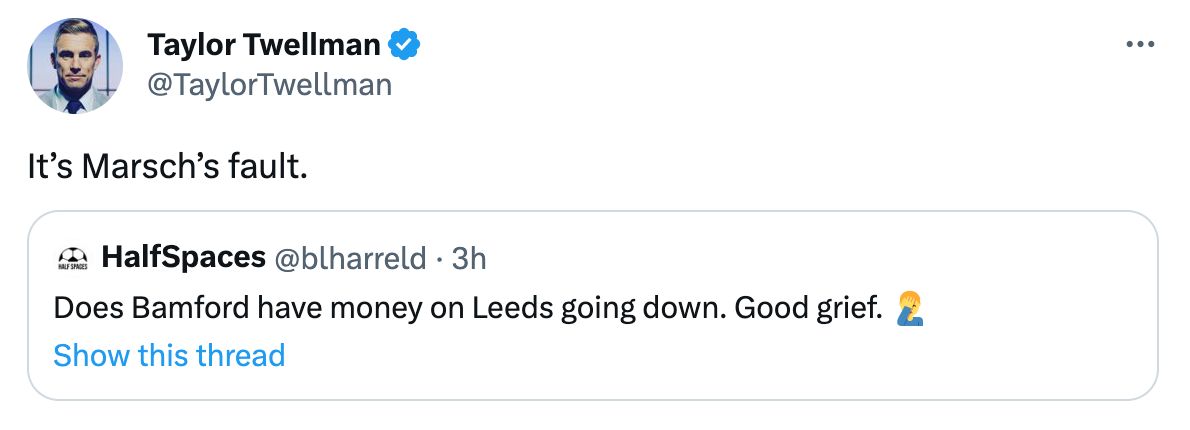 Twellman quote tweet Marsch