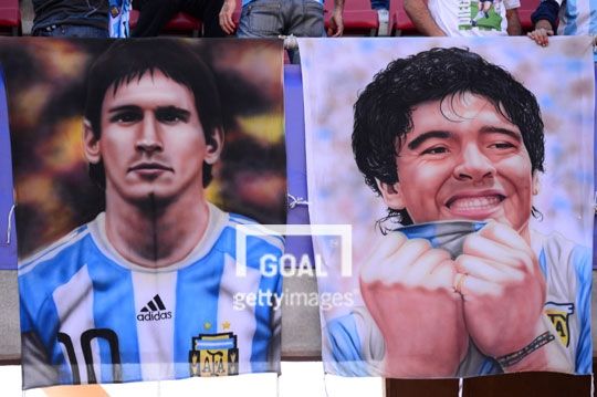 maradona messi
