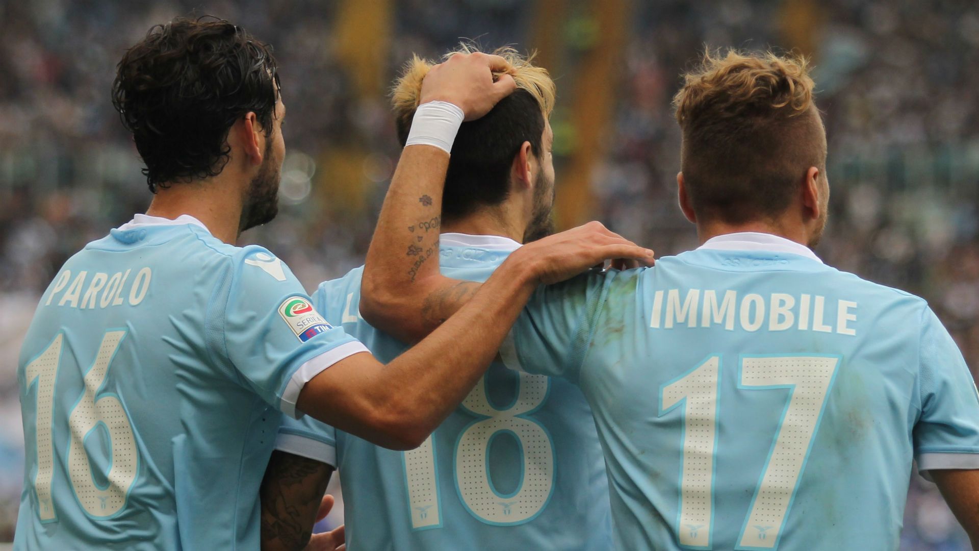 Luis Alberto Ciro Immobile Marco Parolo Lazio 01102017