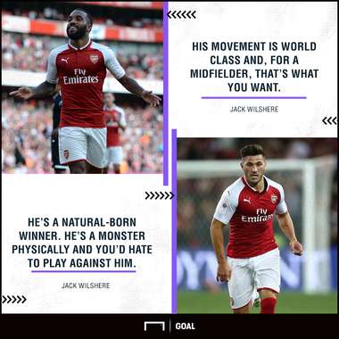 Jack Wilshere Alexandre Lacazette Sead Kolasinac world class monster