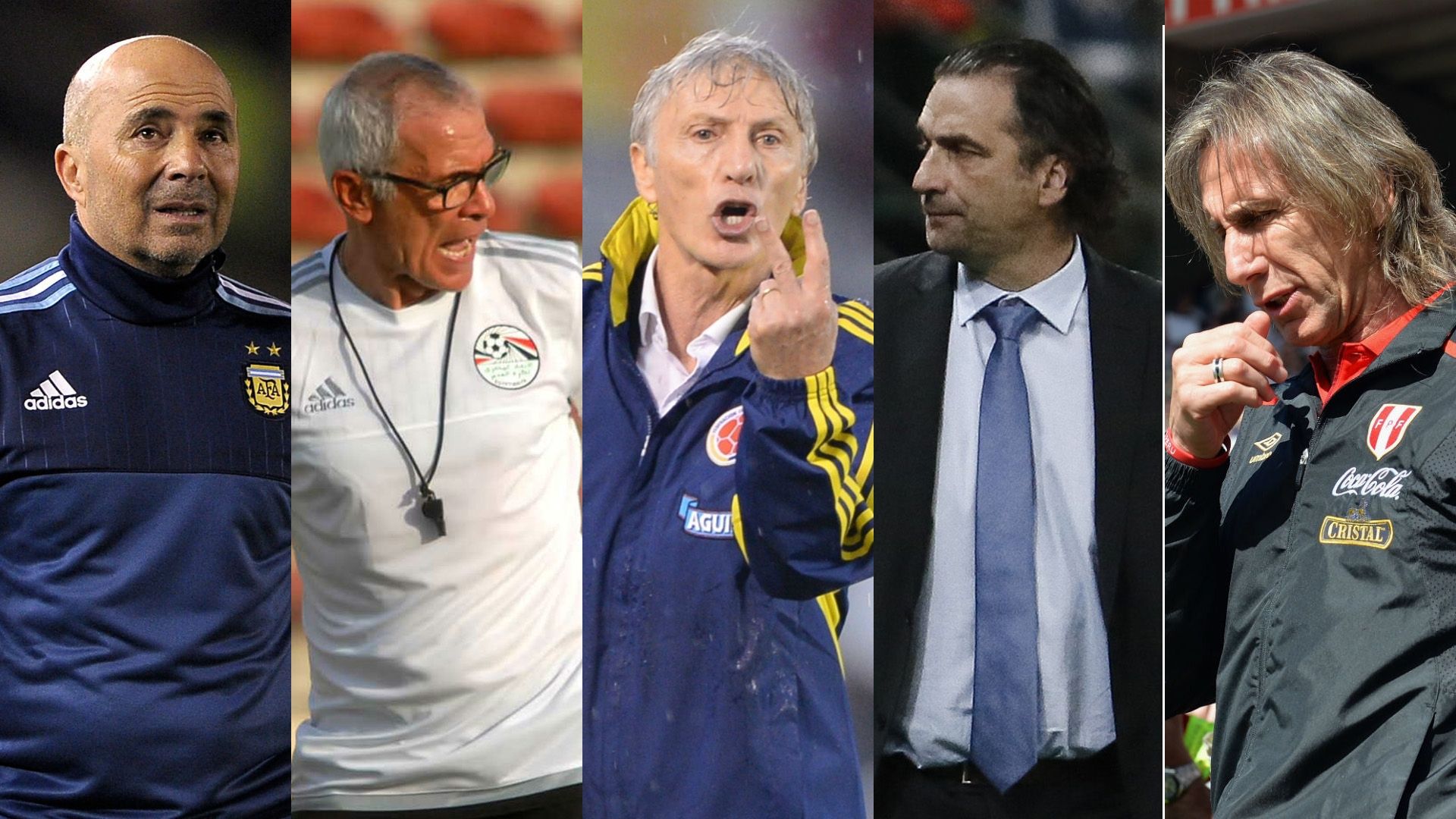 Jorge Sampaoli Hector Cuper Jose Pekerman Juan Pizzi Ricardo Gareca Portada