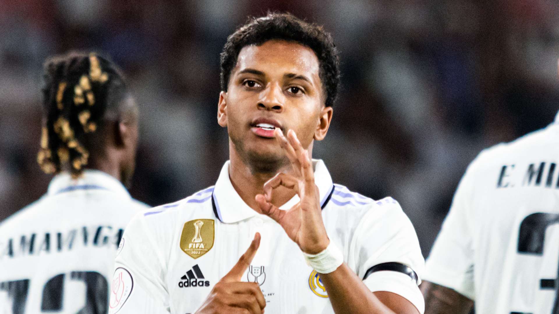 Rodrygo Gesto Celebración Real Madrid