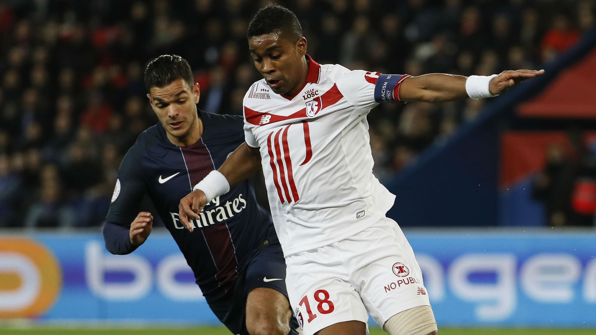 Hatem Ben Arfa Franck Beria Paris SG Lille Ligue 1 07022017