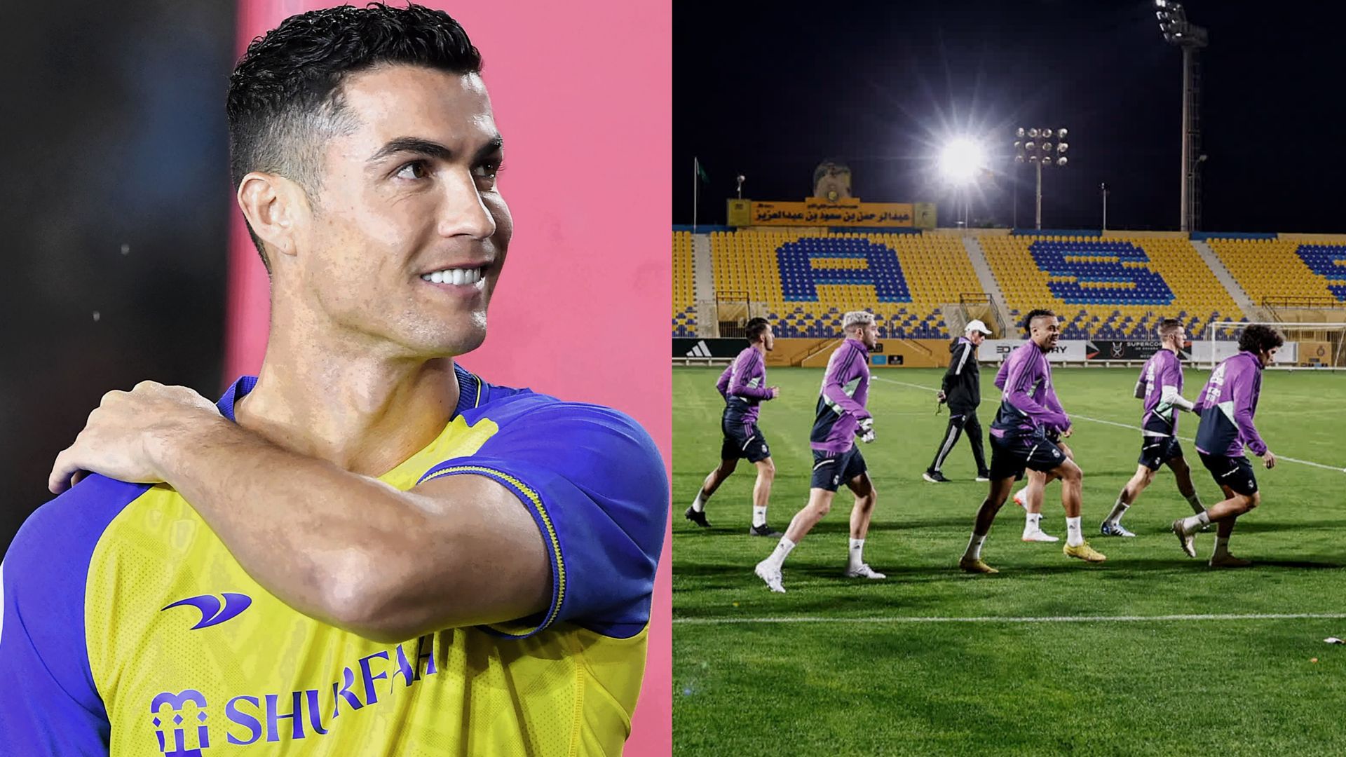 Ronaldo-Madrid training split 