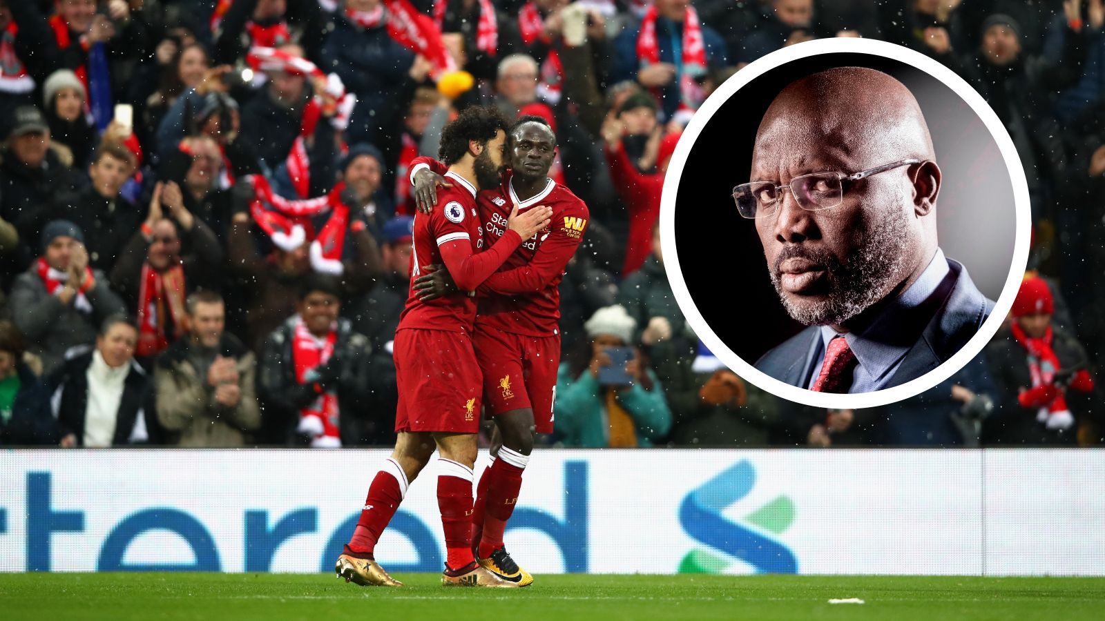 George Weah, Sadio Mane, Mohamed Salah GFX