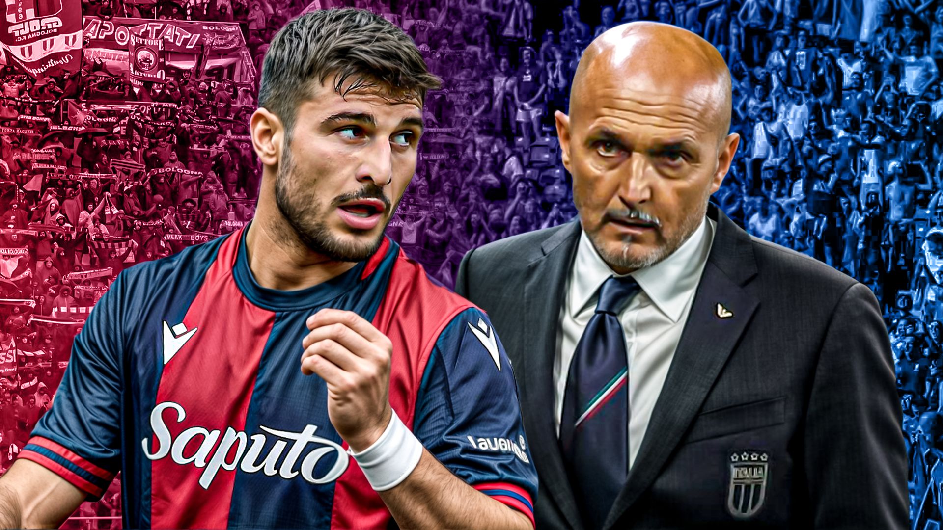 Riccardo Orsolini Luciano Spalletti Bologna Italy GFX