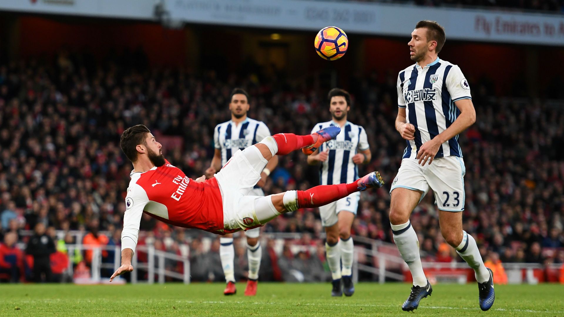 Olivier Giroud Premier League Arsenal v West Brom 261216