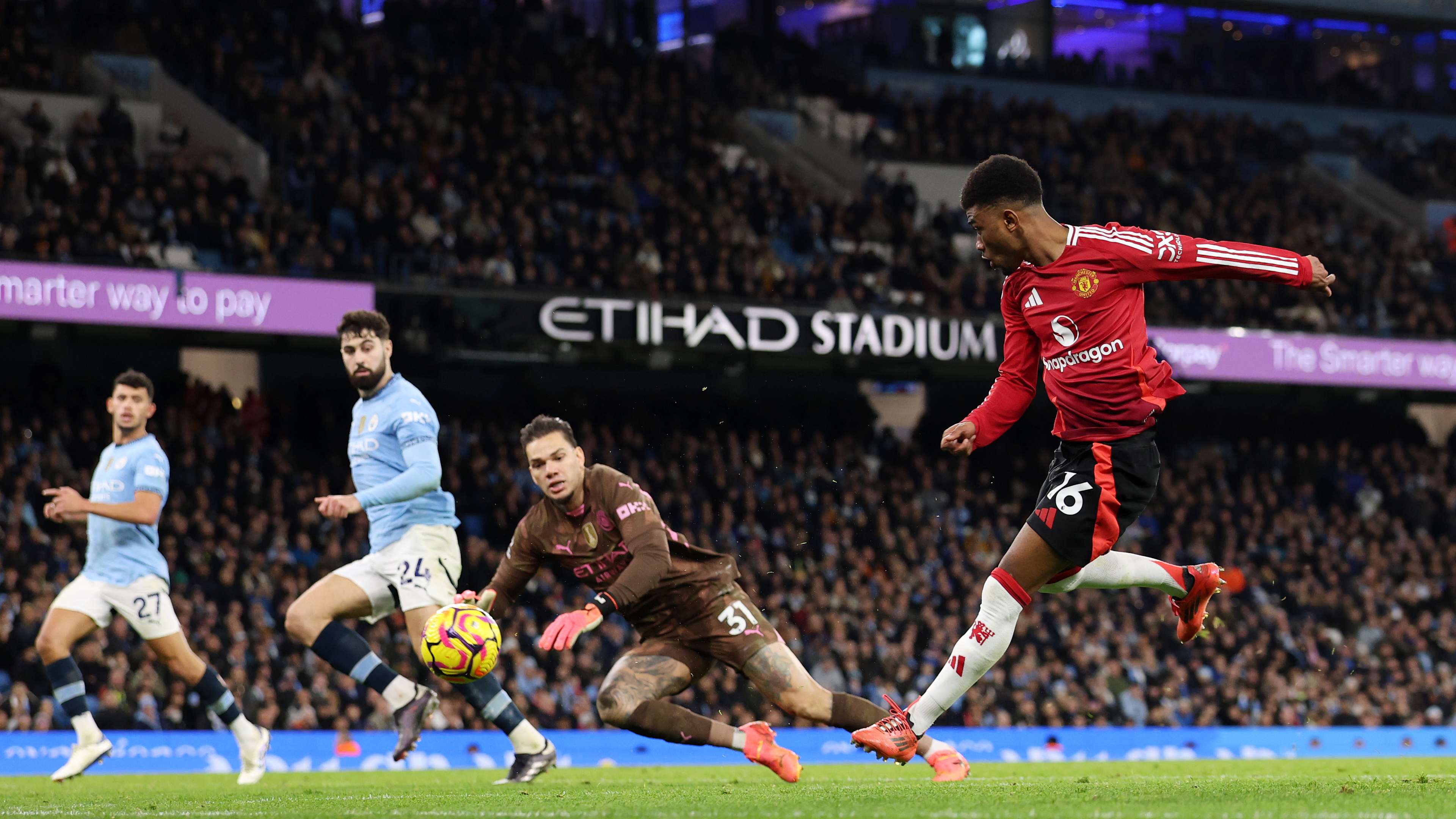 Man Utd player ratings vs Man City: Amad Diallo is a GENIUS! Winger's late heroics seal remarkable comeback win as Red Devils pile misery on Pep Guardiola's shambolic side | Goal.com Uganda