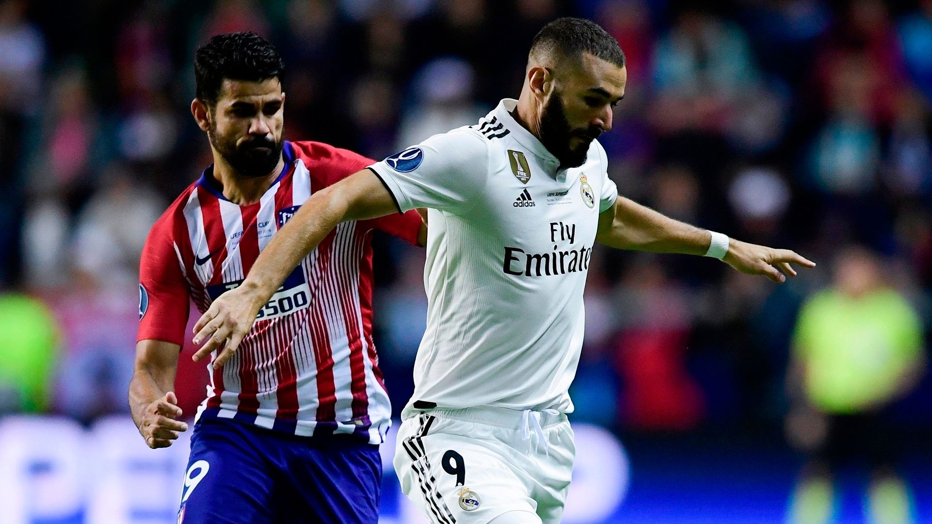 Karim Benzema Diego Costa Real Madrid Atletico Madrid UEFA Super Cup 15082018
