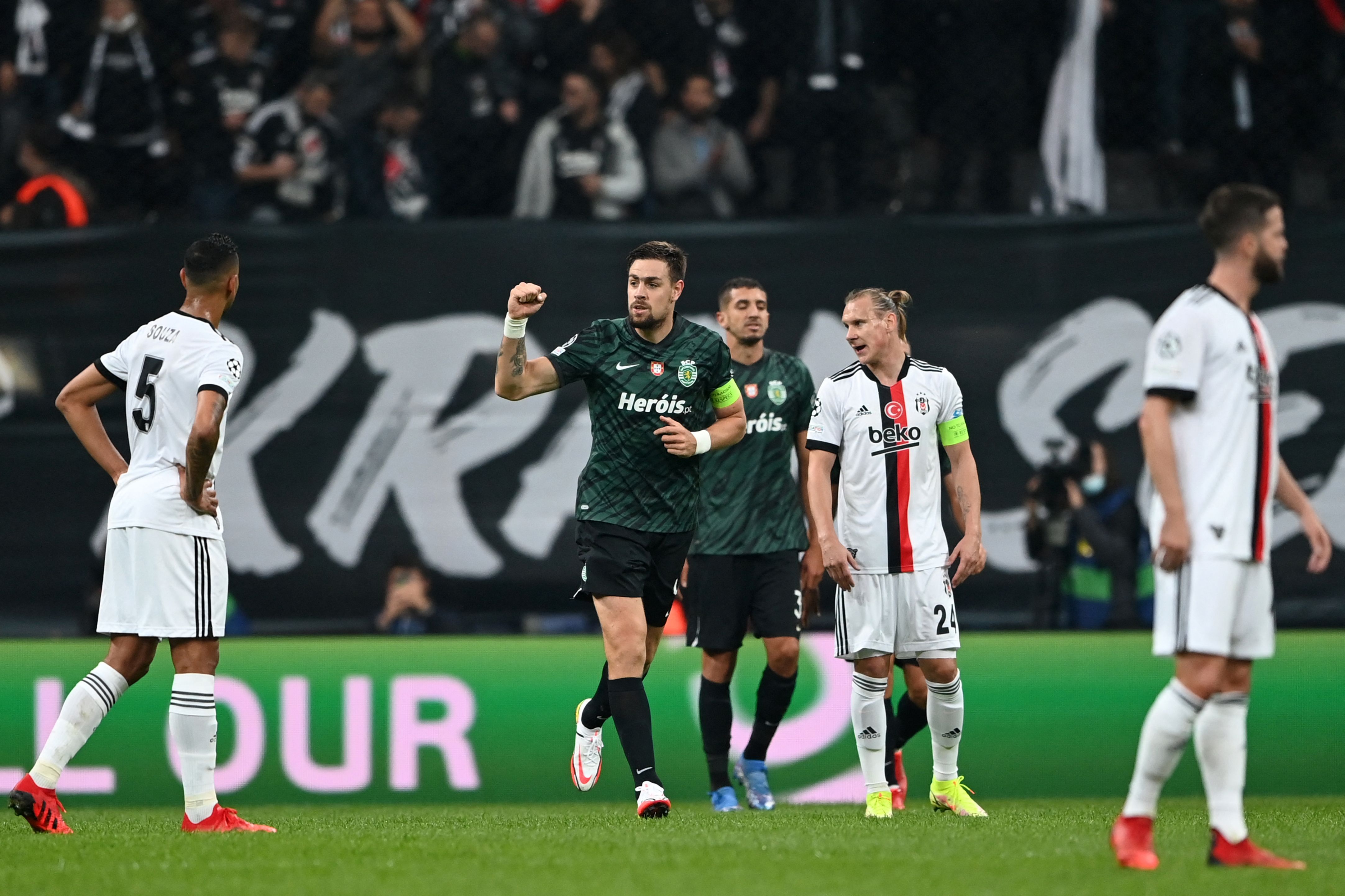Sebastian Coates Sporting Goal Celebration vs. Besiktas 10/19/21