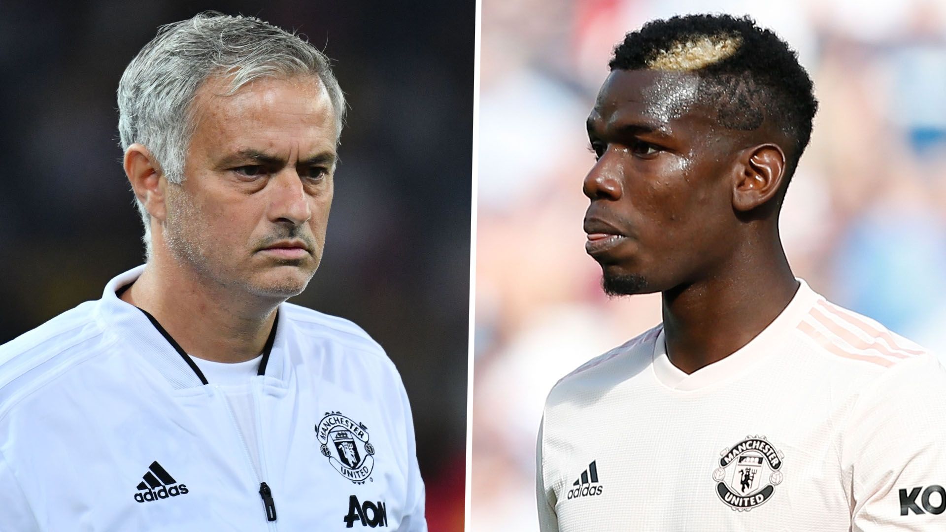 Jose Mourinho Paul Pogba Man Utd 2018-19