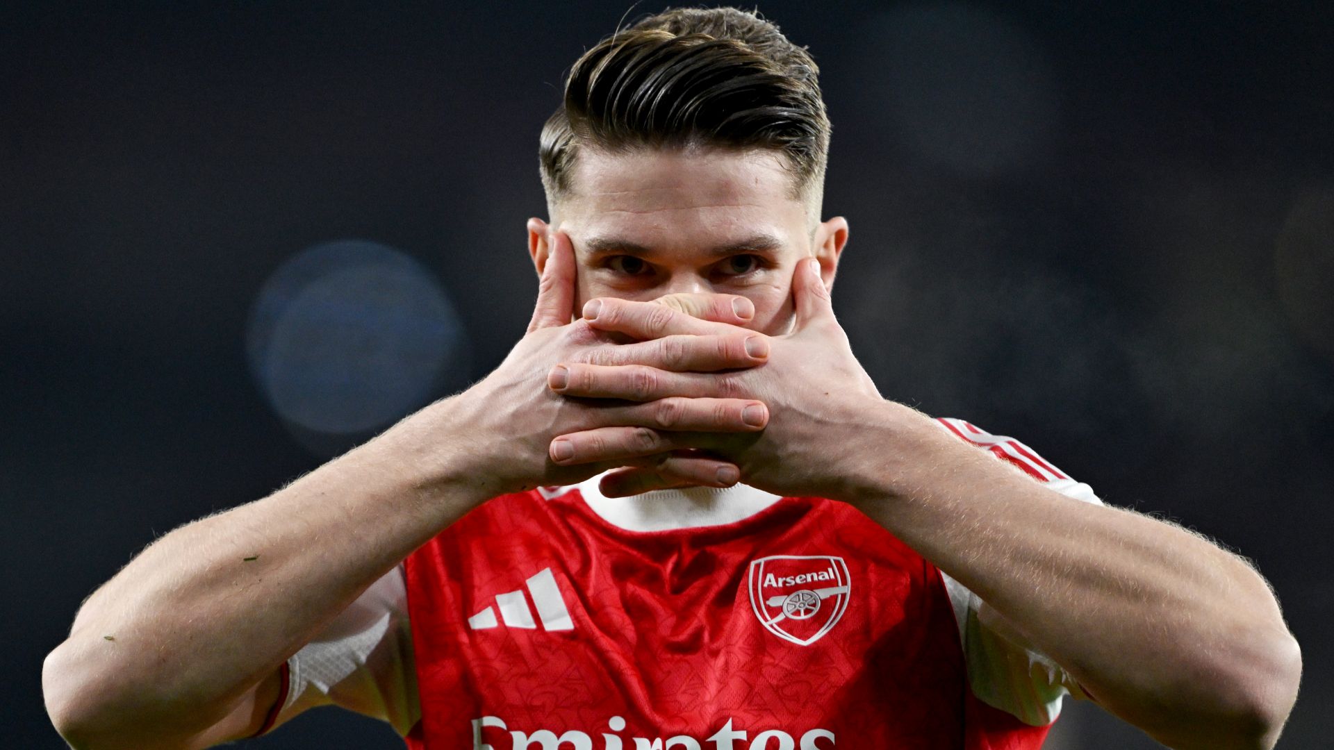 Viktor Gyokeres celebration Arsenal goal 2025-26