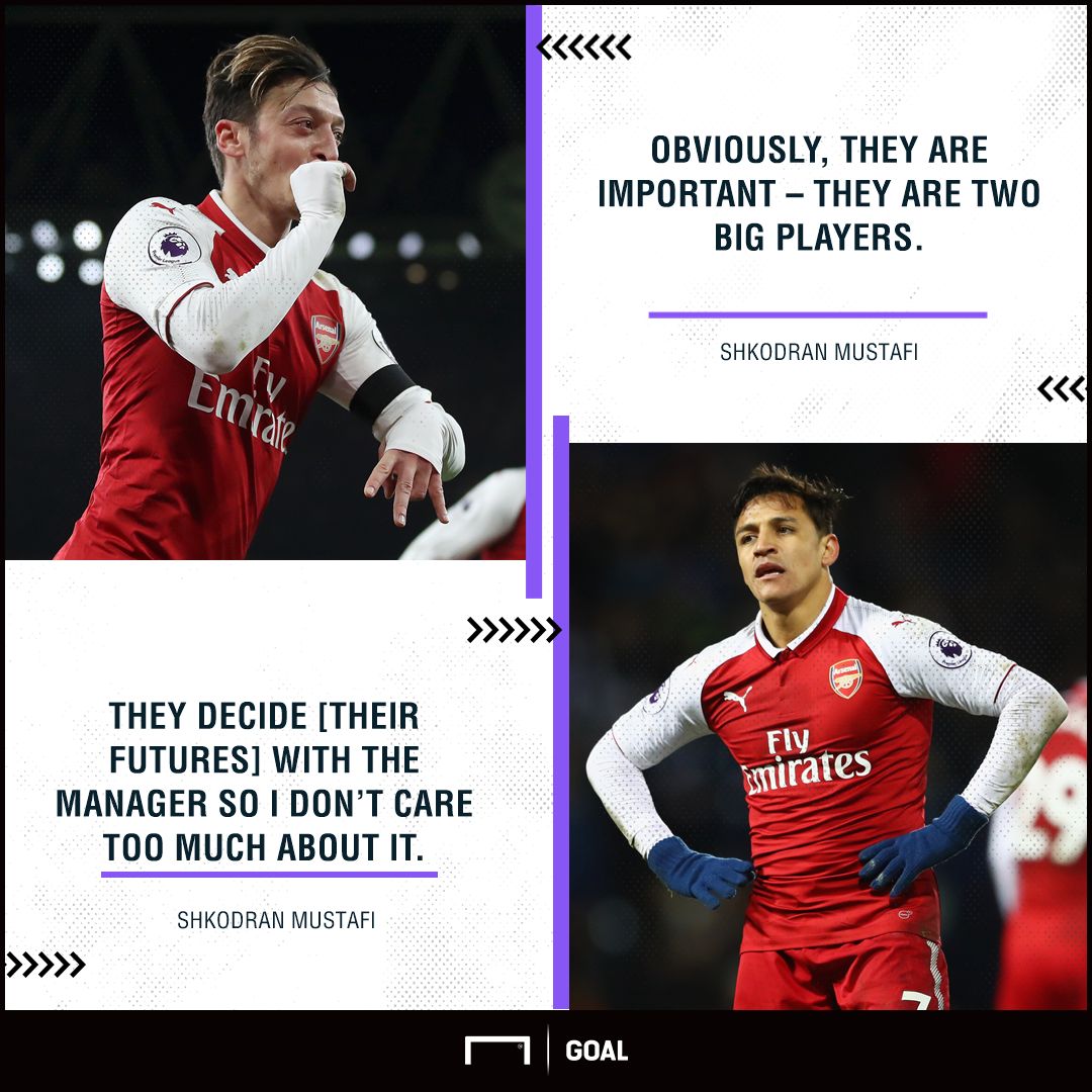 Shkodran Mustafi don't care about Mesut Ozil Alexis Sanchez talk