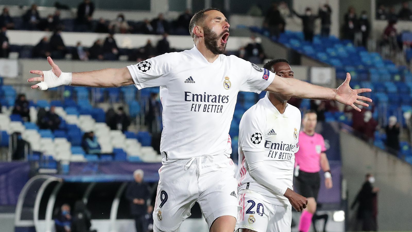 Benzema Real Madrid Atalanta Champions League