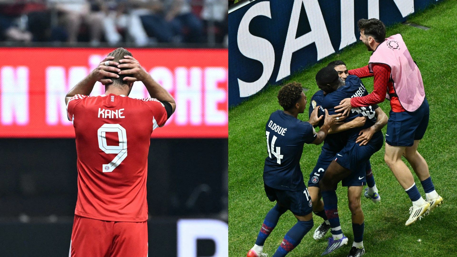 Harry Kane Ousmane Dembele Bayern Munich Paris Saint Germain