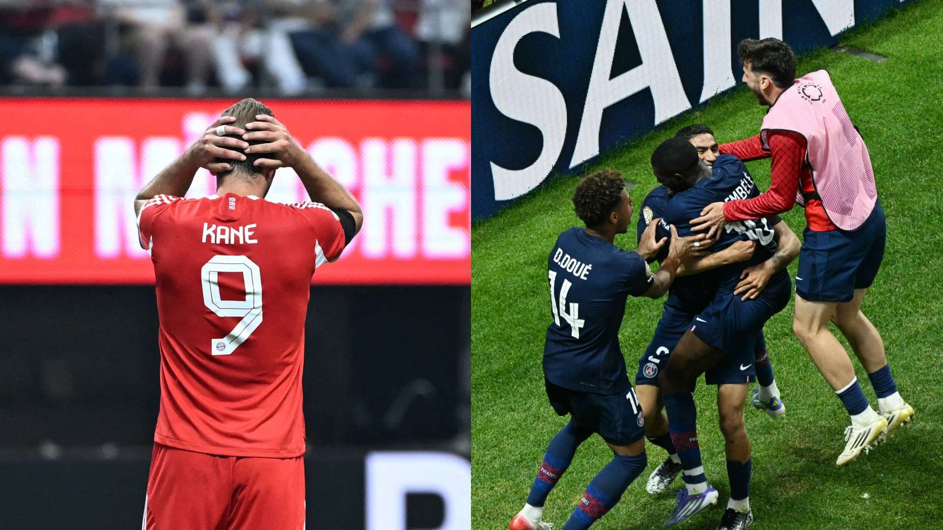 Harry Kane Ousmane Dembele Bayern Munich Paris Saint Germain