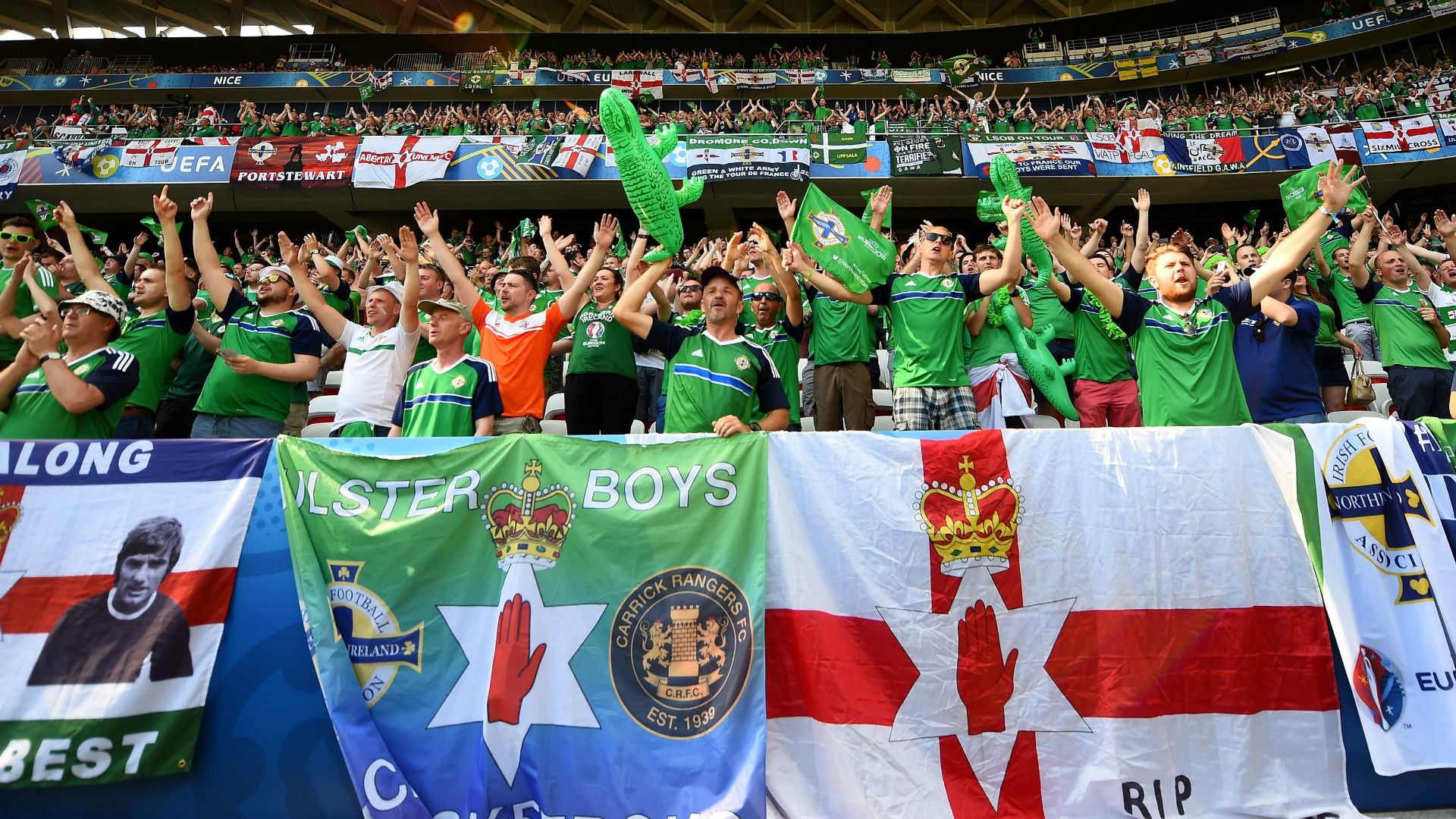 Northern Ireland fans Euro 2016