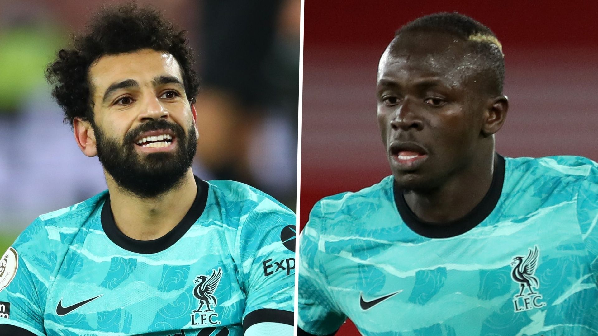 Sadio Mane & Mohamed Salah of Liverpool