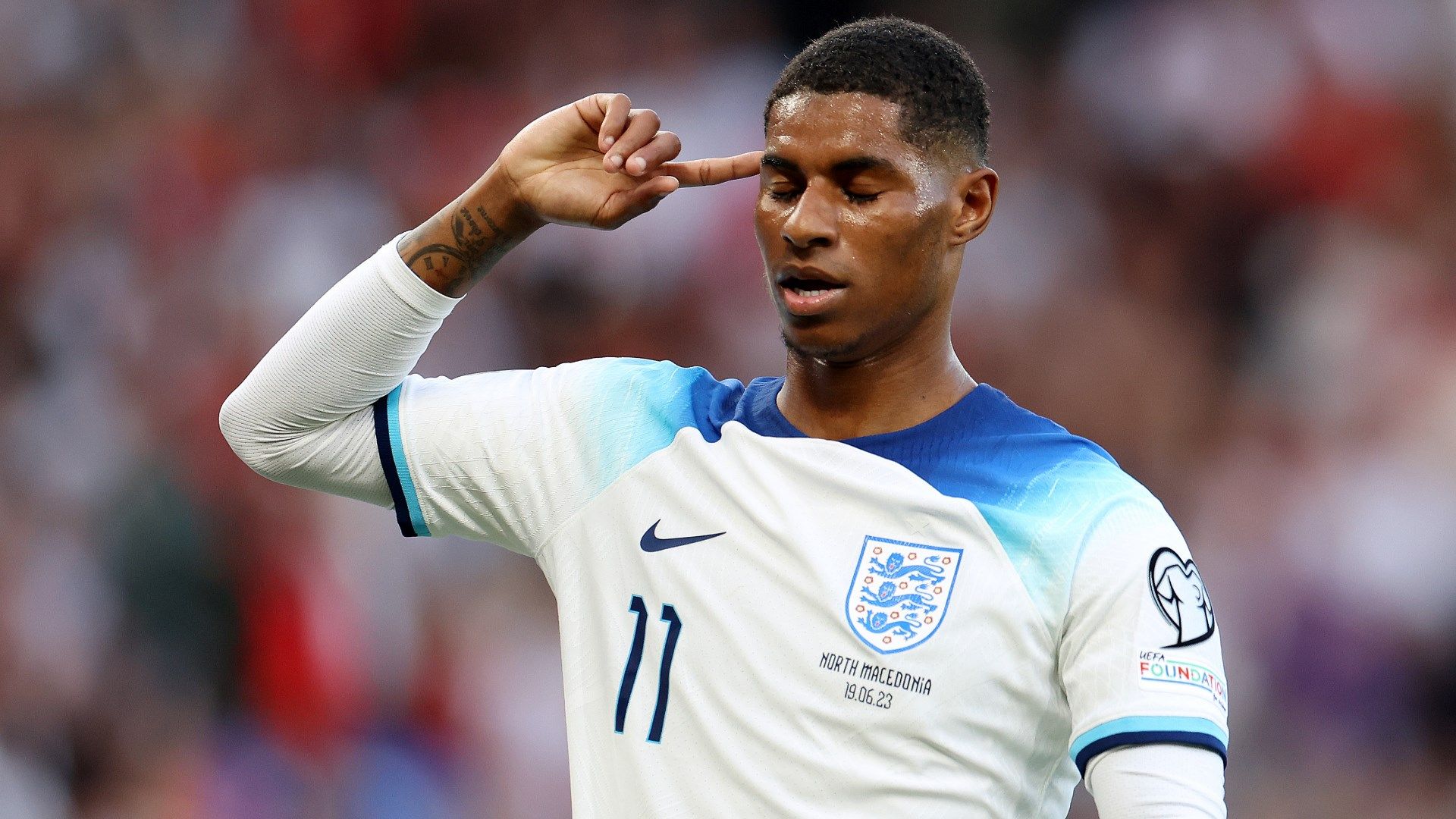 Marcus Rashford England North Macedonia