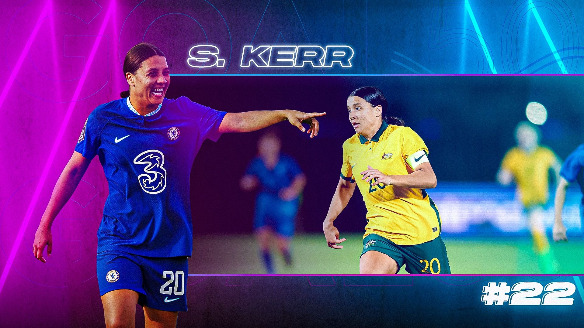GOAL50 2022 Sam Kerr GFX Ranking