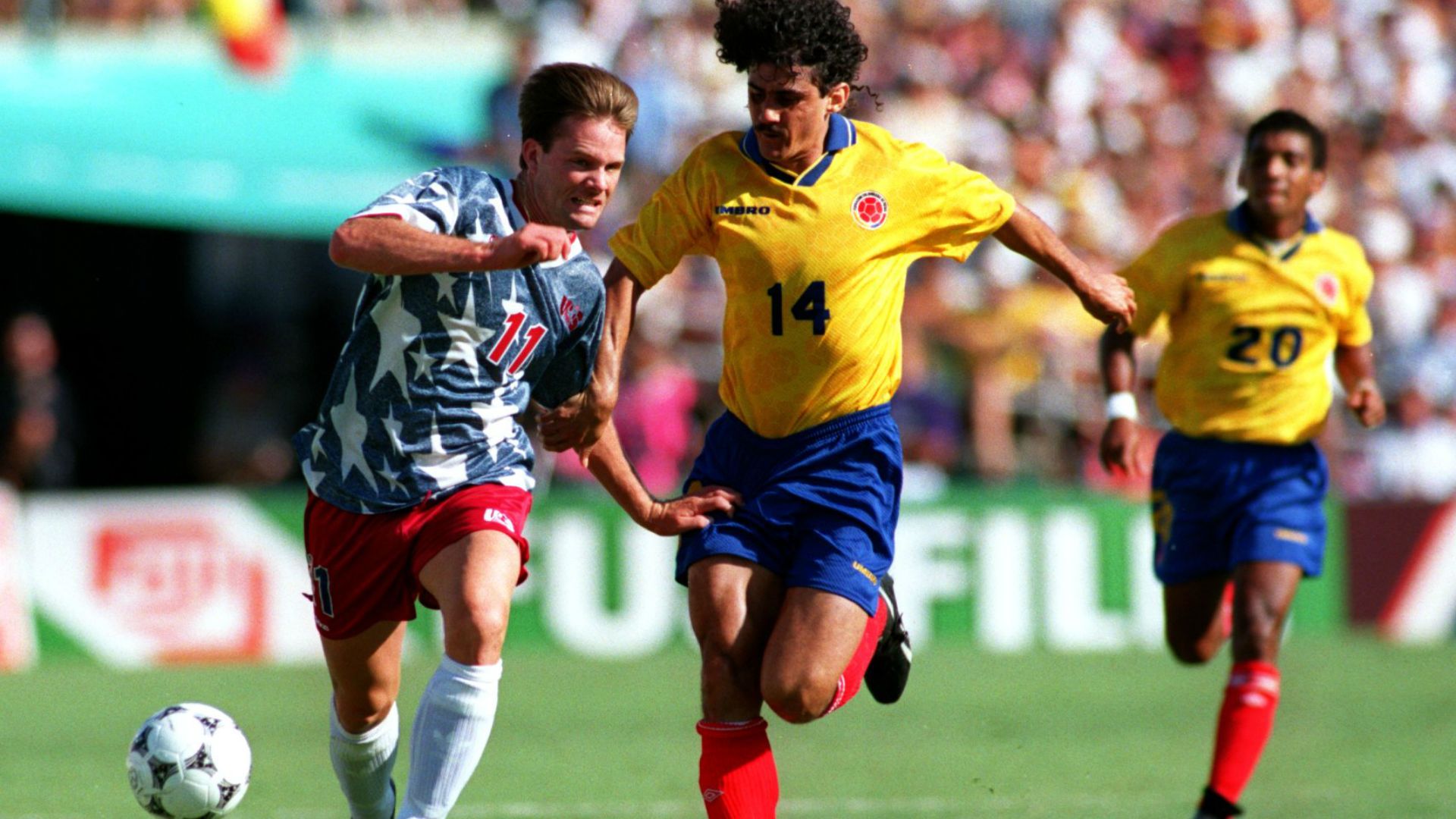 El paso de Colombia en USA 94