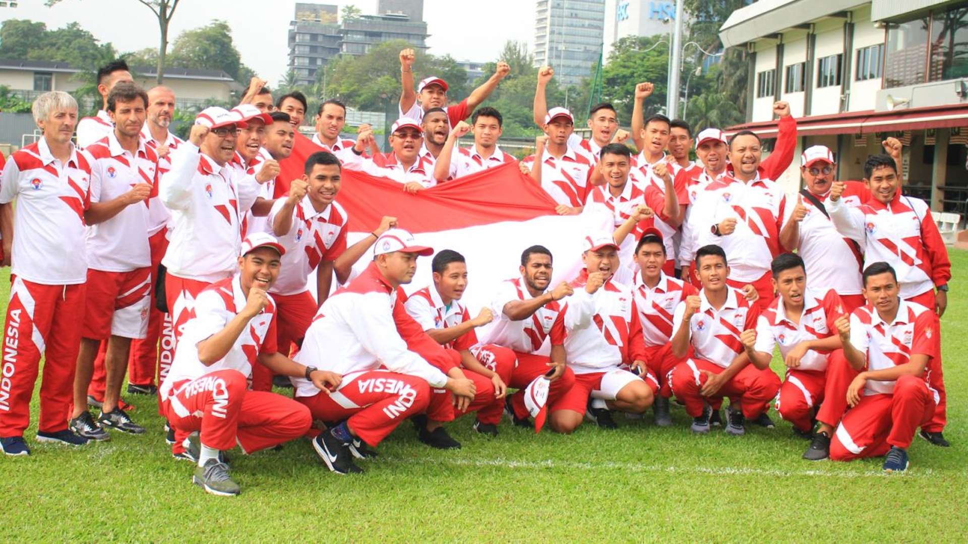 Timnas Indonesia Setelah Upacara Bendera