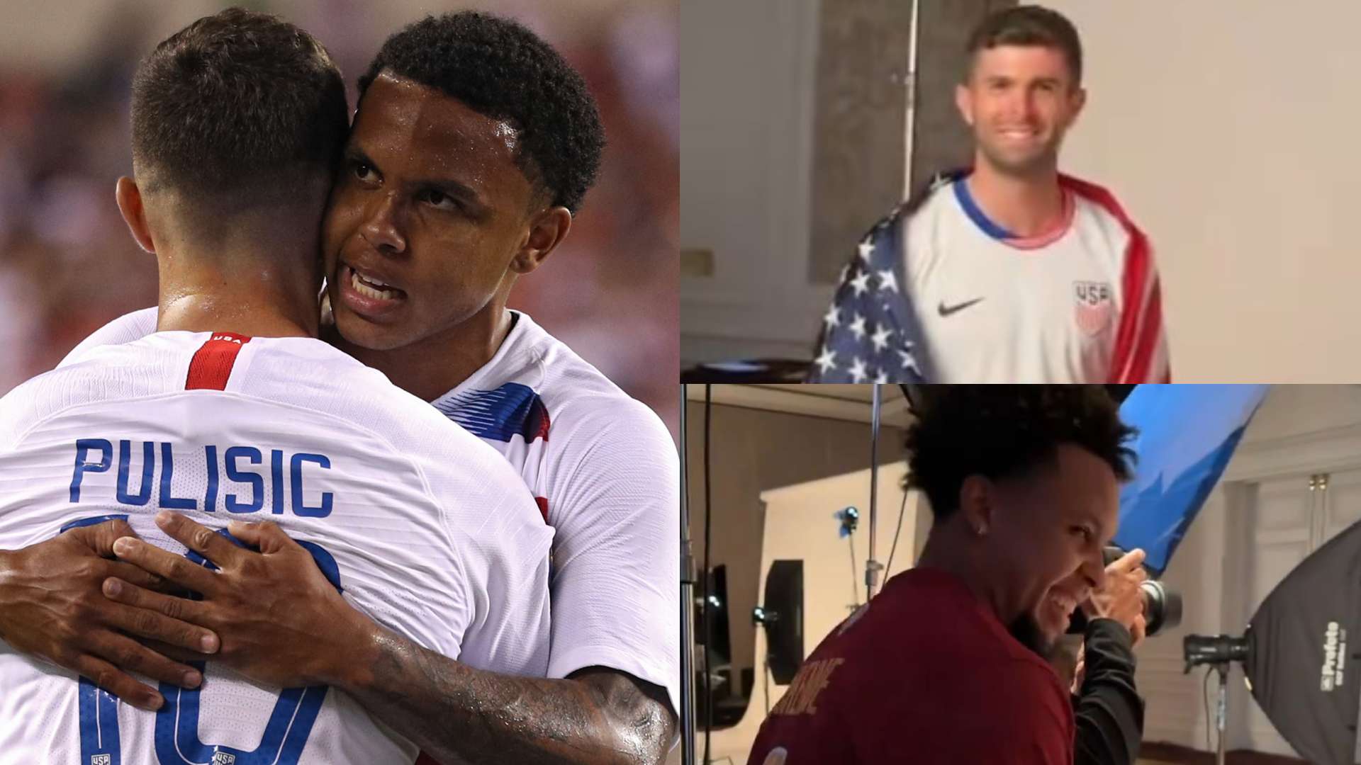 Christian Pulisic Weston McKennie USMNT photoshoot 2024