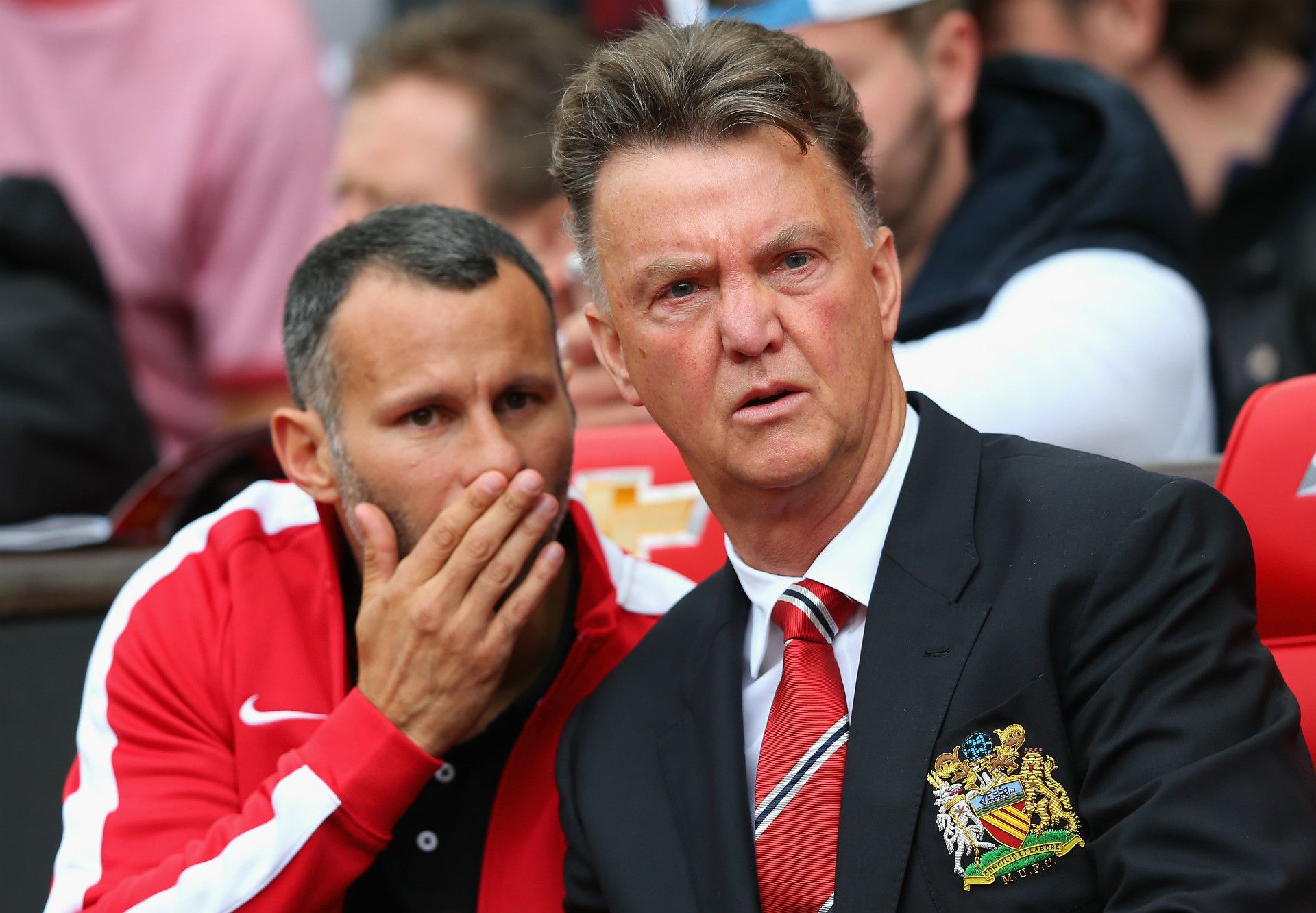 Ryan Giggs Louis van Gaal Manchester United Premier League 16082014