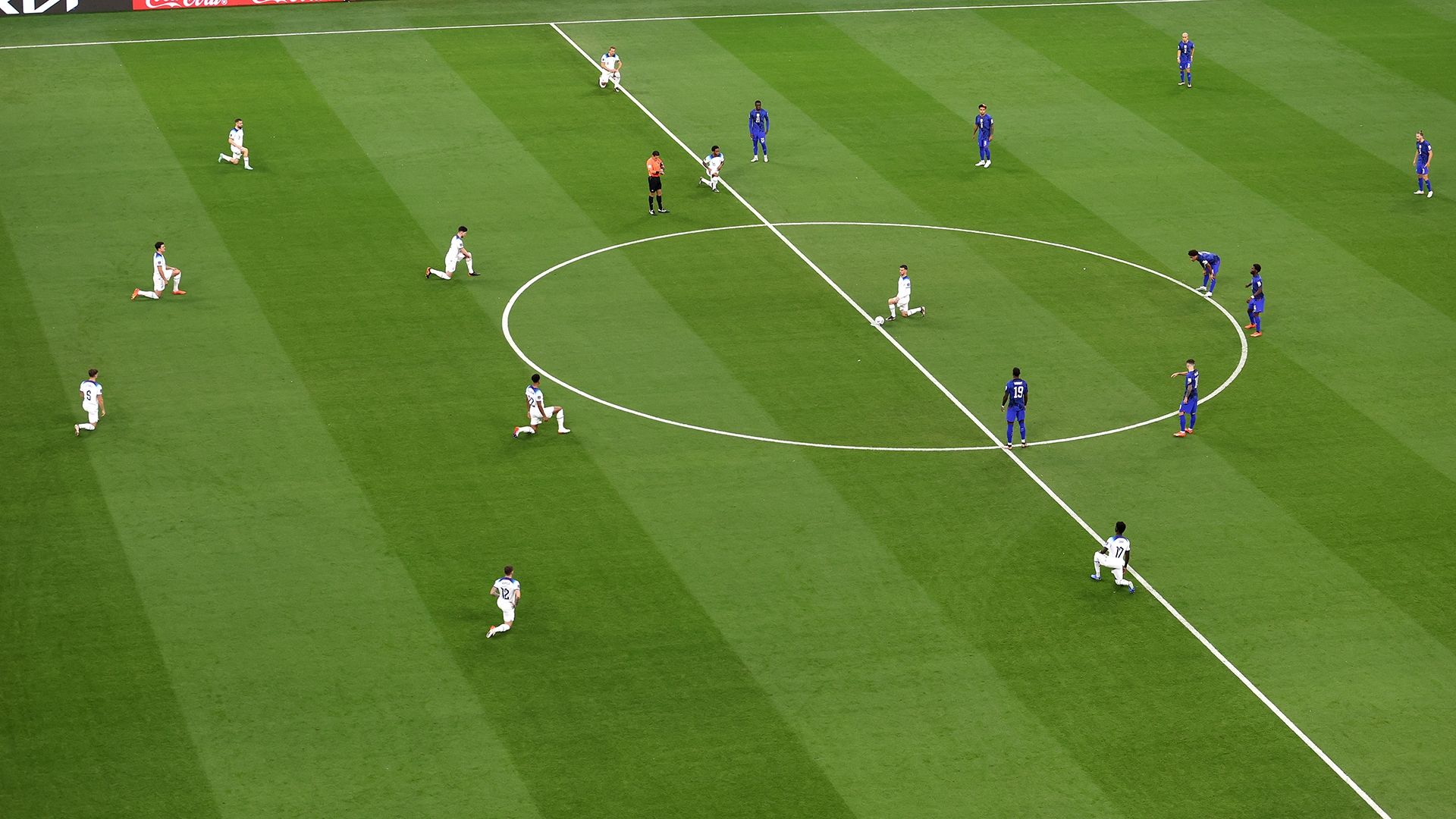 England players knee World Cup