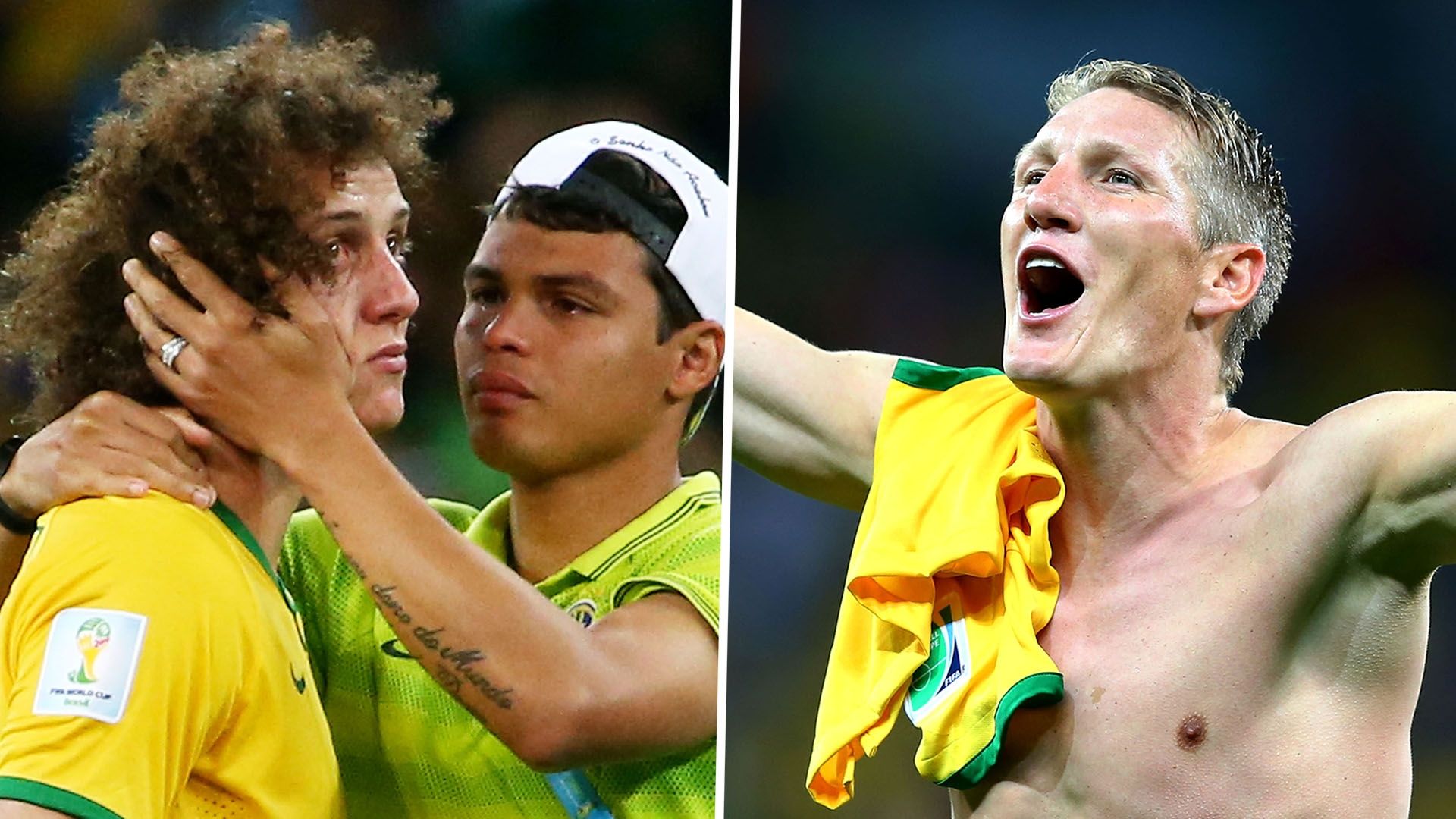 David Luiz Thiago Silva Bastian Schweinsteiger World Cup 2014