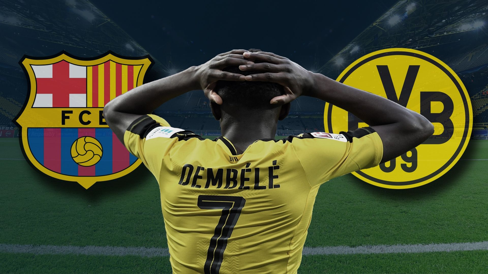 GFX Ousmane Dembele Borussia Dortmund Barcelona