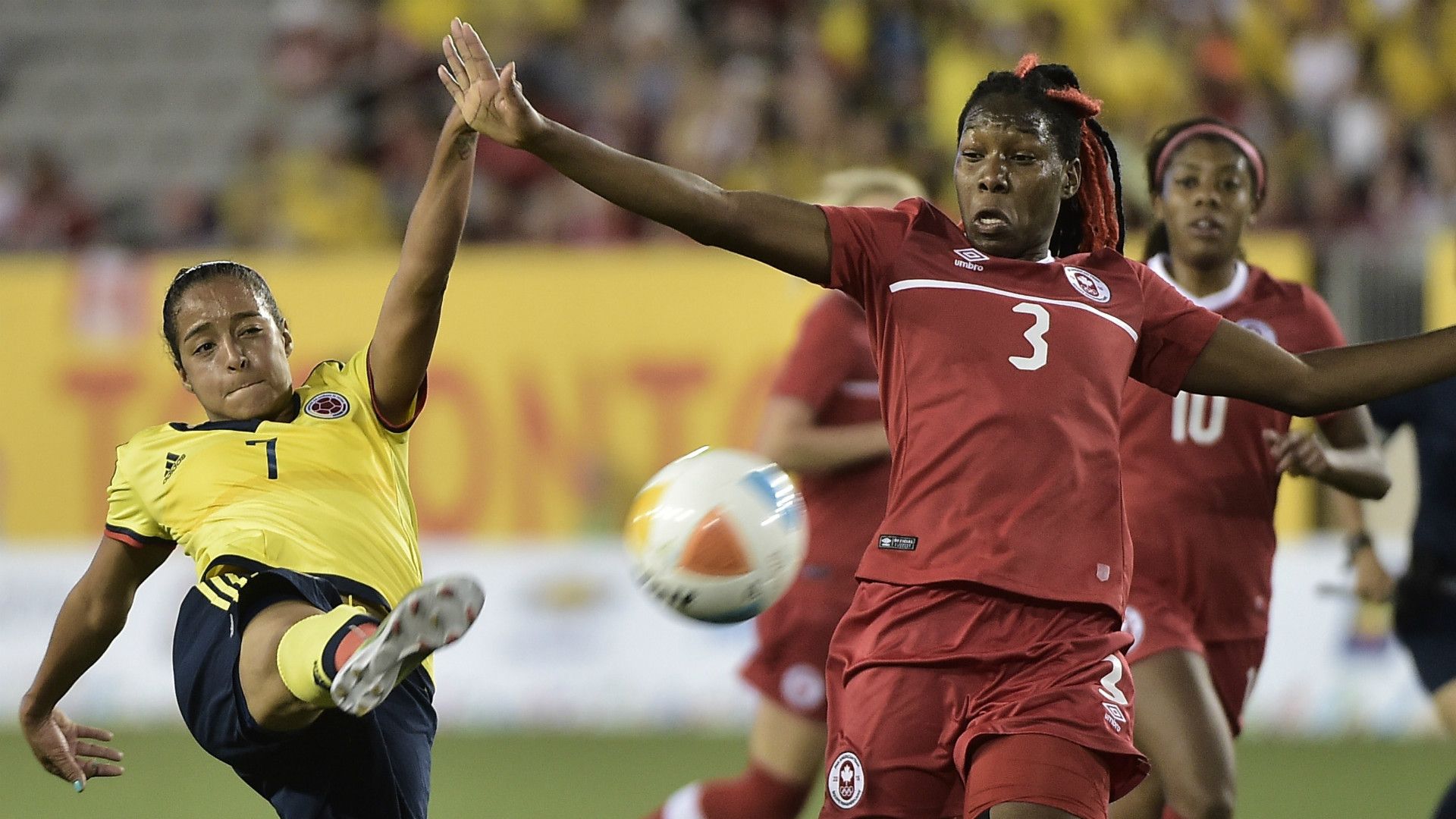 Ingrid Vidal Colombia Women Kadeisha Buchanan Canada Women Pan Am Games 20150722