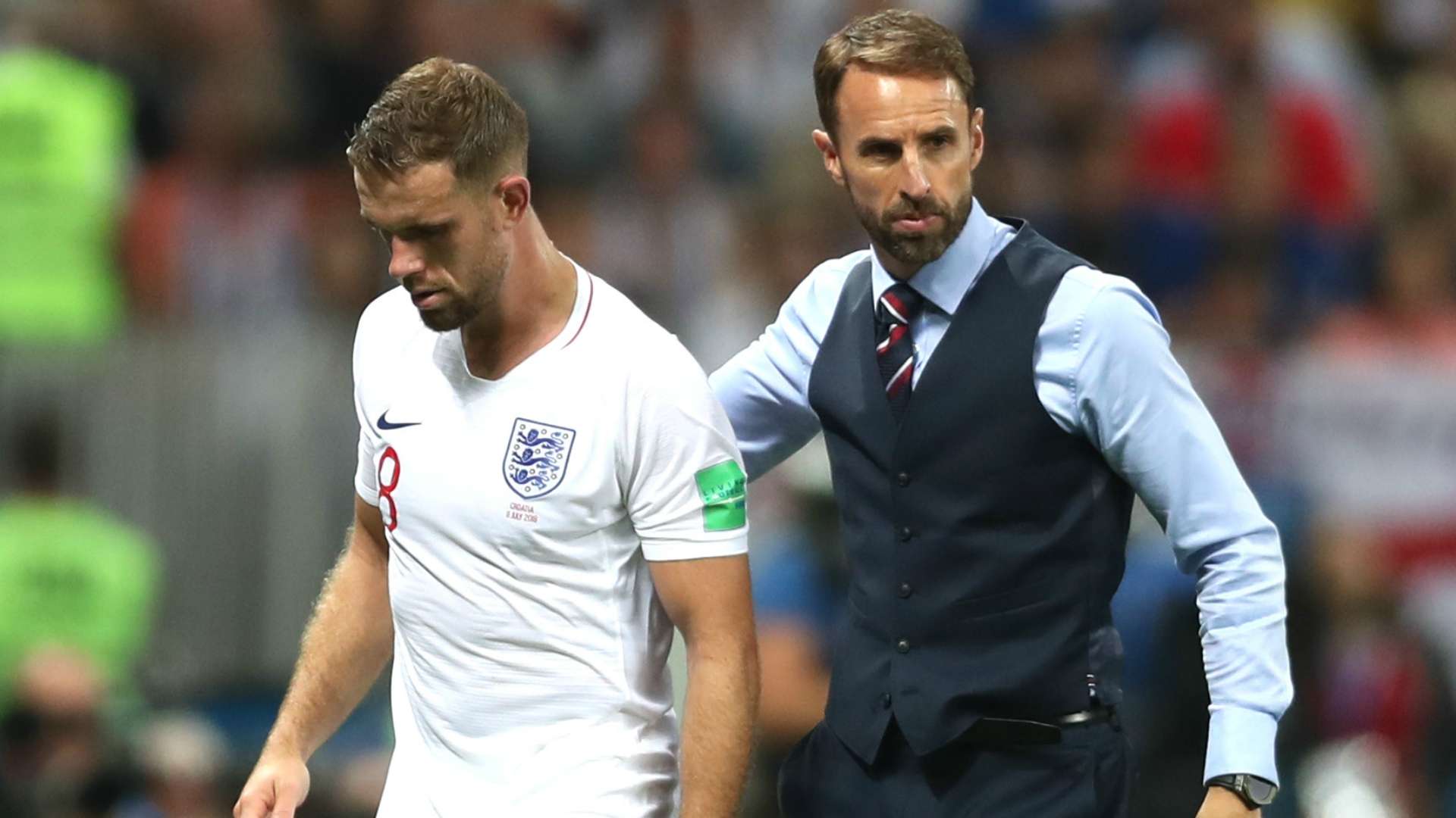 Jordan Henderson and Gareth Southgate - cropped
