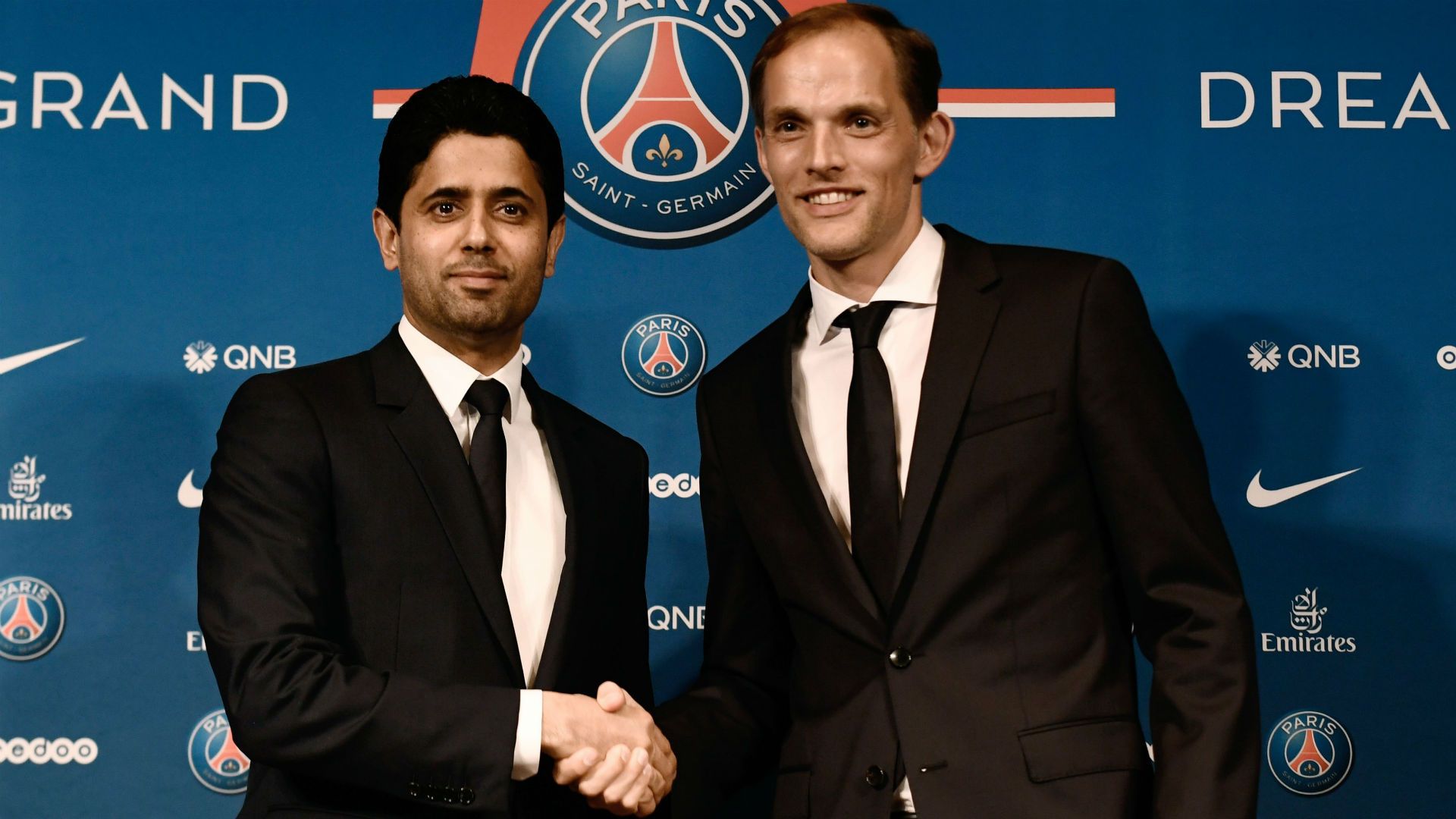 Nasser Al Khelaifi Thomas Tuchel PSG